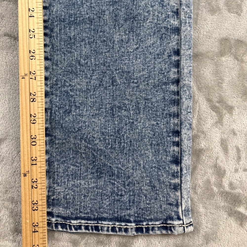 True Religion Jeans Mens 33 Ricky Big T NF Blue Acid Wash Straight NEW - Picture 5 of 11